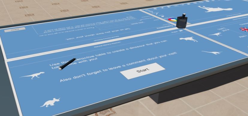 Interaction Design – Natural History Museum Table Top
